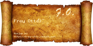 Frey Ottó névjegykártya